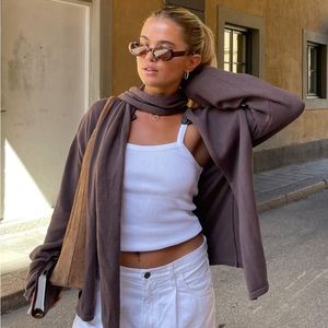 NWT Djerf Avenue Daily Tank Ribbed White Women’s S